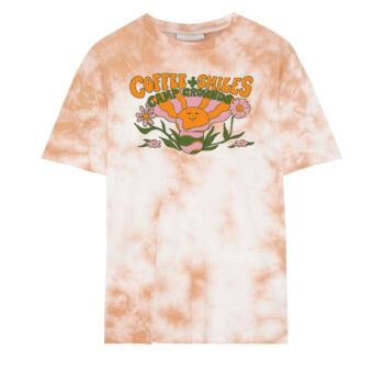 Camp Grounds Tamworth Gunnedah NSW Coffee Merchandise Tie-dyed orange tee t-shirt retro vintage shirt